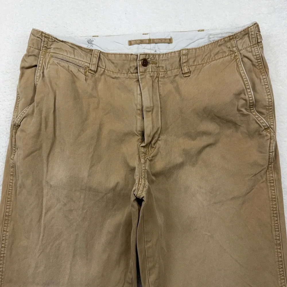 Polo Ralph Lauren Mens Khaki Chino Pants Size 36x32 Straight‎ Fit Casual